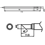 Aoyue LF-4C Punta soldador con resistencia incluida para estaciones de soldadura