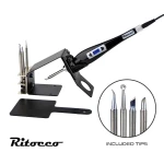 Detalle de las puntas intercambiables de la herramienta Aoyue Ritocco 3212