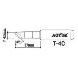 Aoyue T4c repuesto punta soldador original para estaciones de soldadura