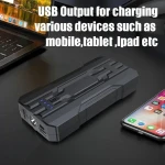 Arrancador de batería para coche 8000mAh Jumpstarter S301 compacto y seguro con linterna LED SOS