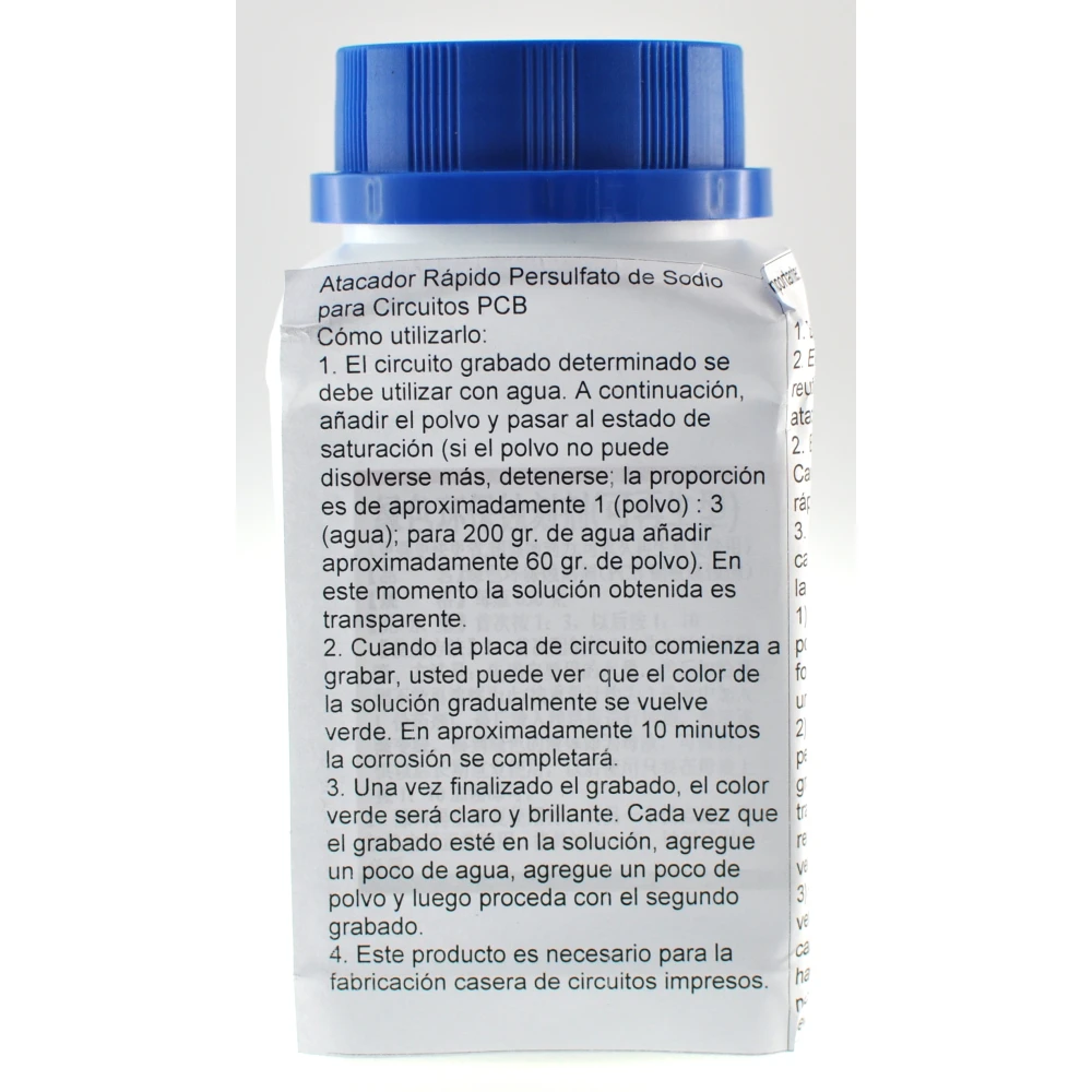 Atacador Rápido Persulfato de Sodio para Circuitos PCB 600gr