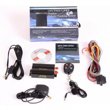AUTO GPS/SMS/GPRS TRACKER TK103B CAR VEHICLE TRACKING SYSTEM WITH REMOTE CONTROL CAR DIAGNOSTIC CABLE  28.00 euro - satkit