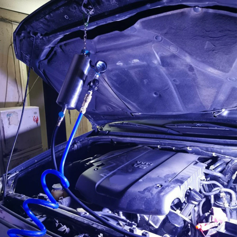 AUTOOL C100 Inyector de Combustible Limpiador Gasolina con Adaptadores para Coche