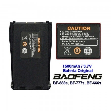 Bateria   3,7 v 1500 mah compatible con Baofeng BF-888S/777s/666s ELECTRONICA Baofeng 5.30 euro - satkit