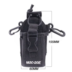 Baofeng MSC-20E funda walkie talkie bolsa de nylon resistente y cómoda