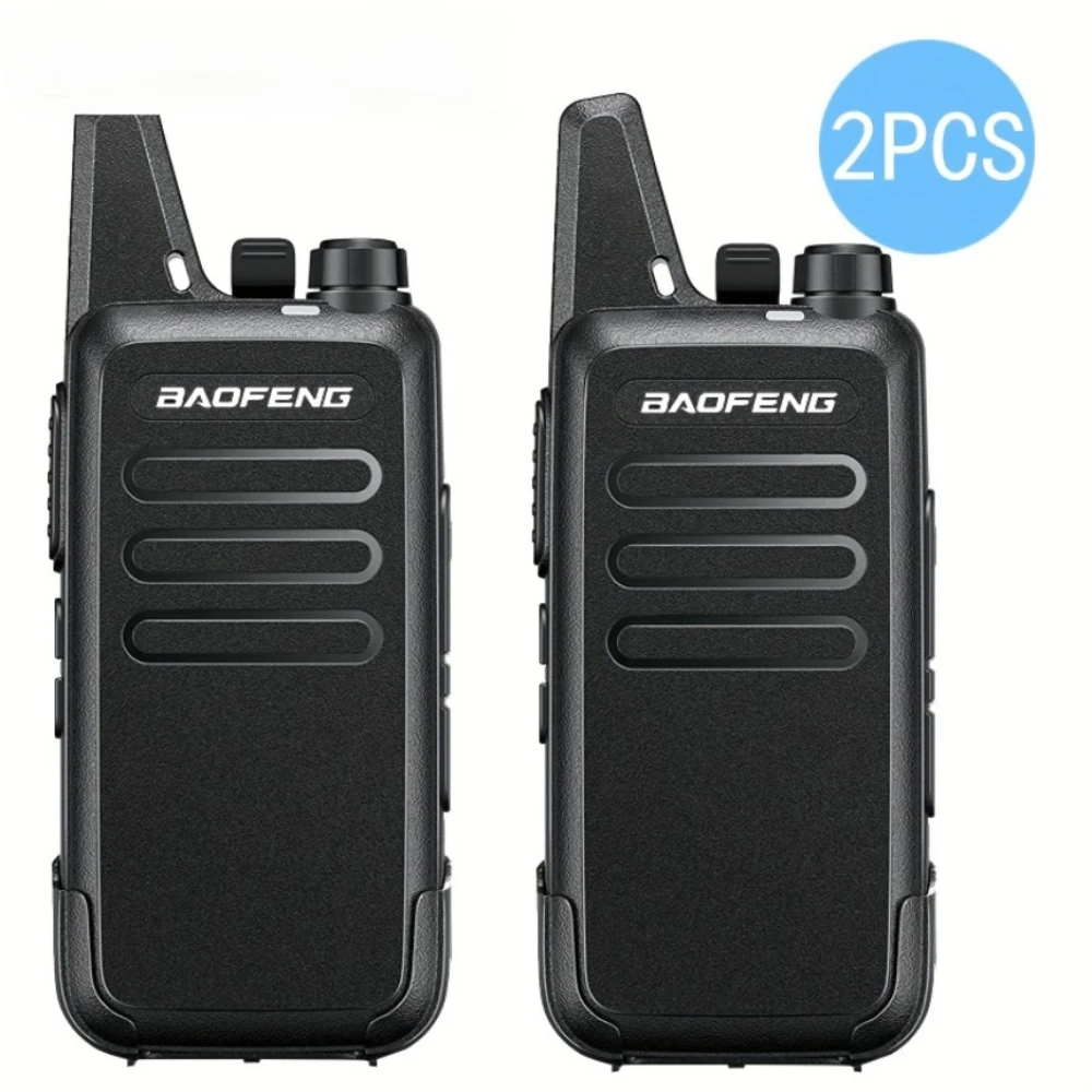 Baofeng Walkie Talkie T20 Recargable - Pack de 2 Unidades con Auriculares Pinganillo