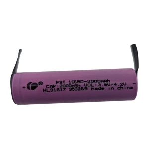 Batería 18650 2000mAh con Lengueta para Soldar - Alta Capacidad y Durabilidad