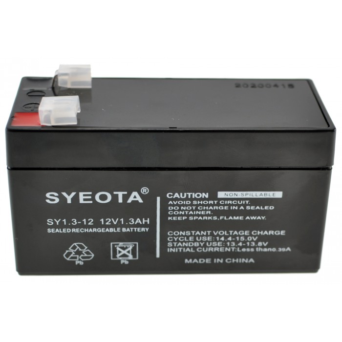 Batterie rechargeable au plomb SY1.3-12 12V1.3Ah Alarmes