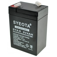 Rechargeable Lead Battery Sy4-6 6v4ah Alarms, Scales, Toys