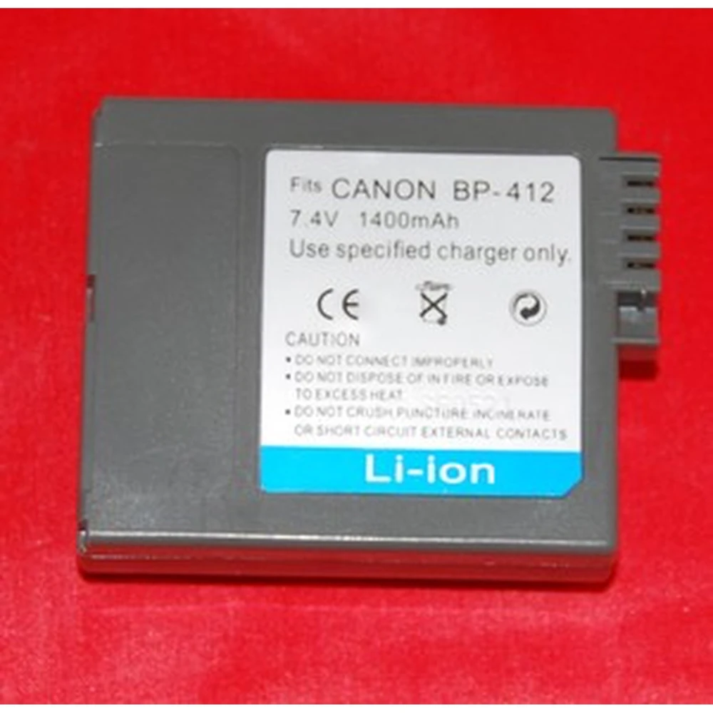 Batería compatible Canon BP-412 para videocámaras y cámaras digitales