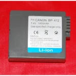 Batería compatible Canon BP-412 para videocámaras y cámaras digitales