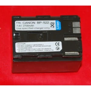 Batería compatible Canon BP-522 7,4V 2700mAh para cámaras Canon