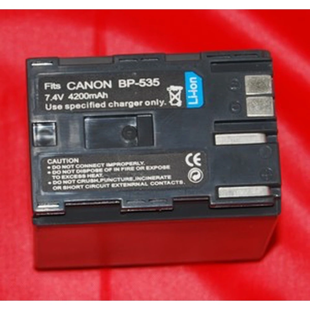 Batería compatible Canon BP-535 para videocámaras Canon - Alta capacidad y fiabilidad