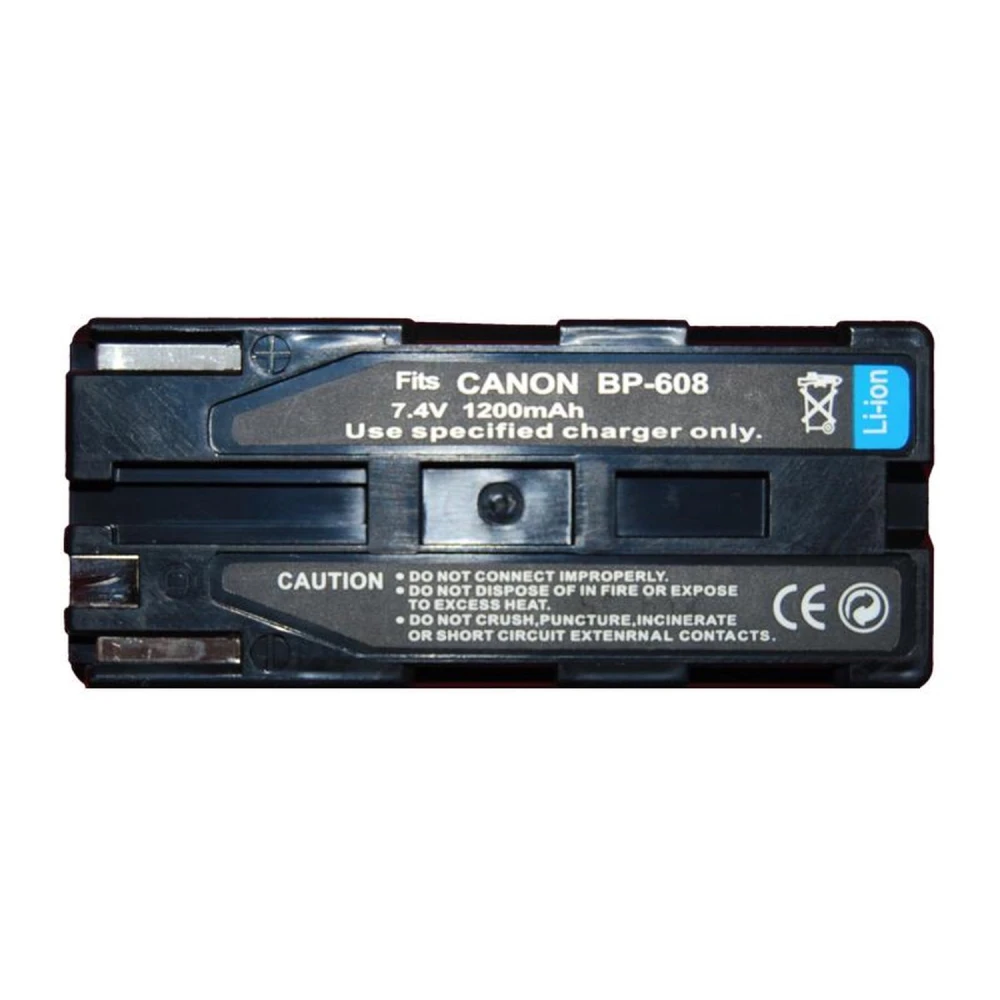Batería compatible Canon BP-608 para videocámaras Canon