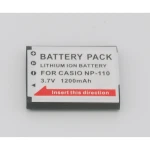 Batería compatible Casio CNP110 NP-110 para cámaras digitales
