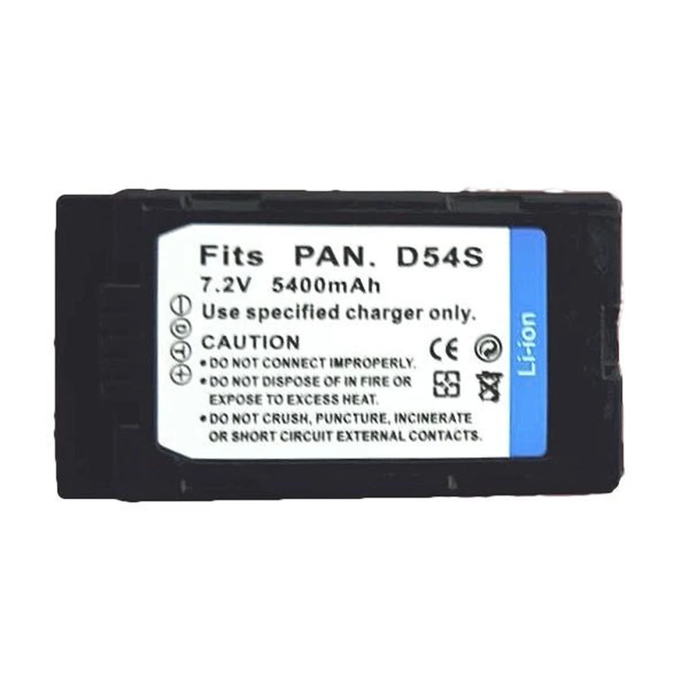 Batería compatible Panasonic CGP-D54 7.2V 5400mAh para cámaras Panasonic