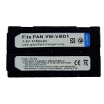 Batería compatible Panasonic VBD1 VBD2E para cámaras digitales y videocámaras