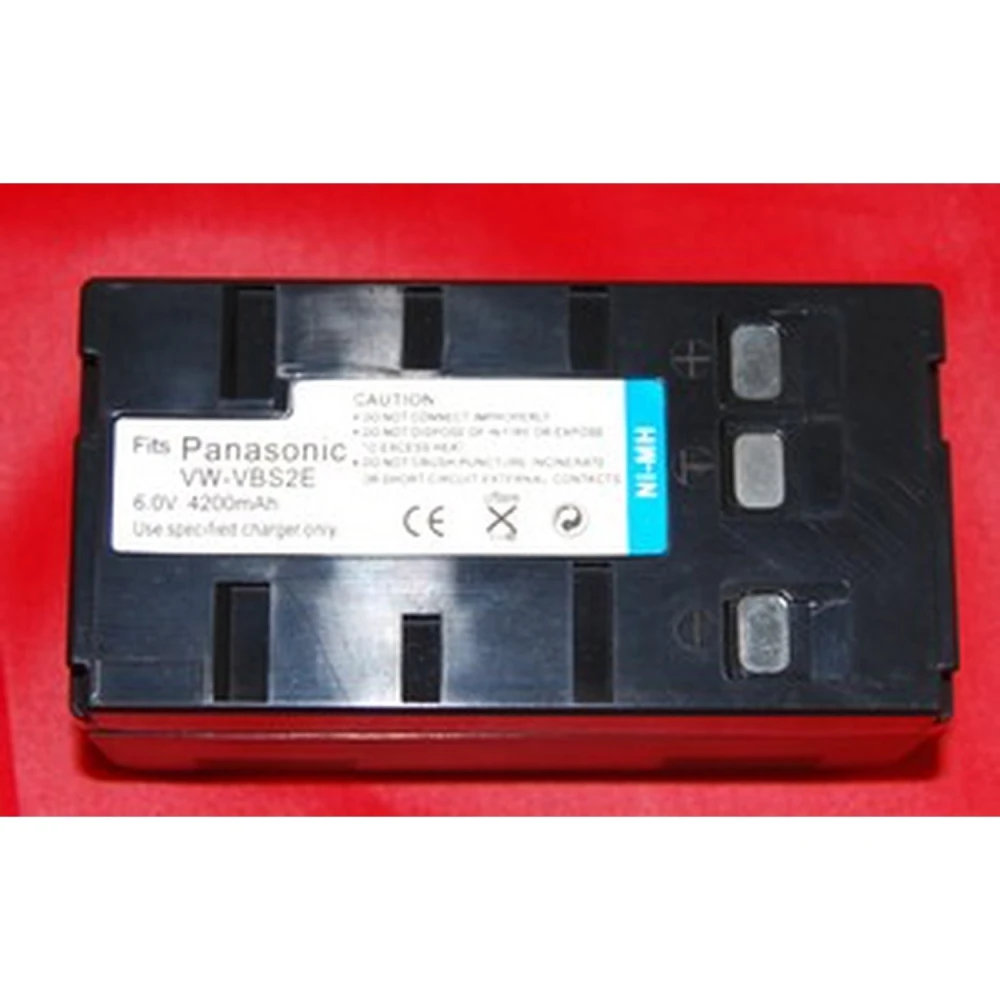 Batería compatible Panasonic VBS-2E 6V 4000mAh para cámaras digitales
