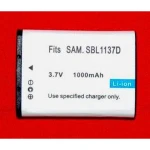 Batería compatible Samsung SB-1137D Li-Ion 7.4V 1000mAh para cámaras
