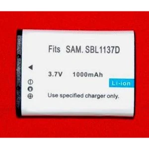 Batería compatible Samsung SB-1137D Li-Ion 7.4V 1000mAh para cámaras