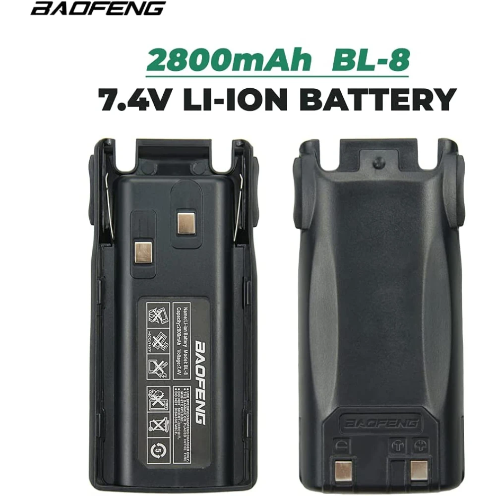 Batería recargable Baofeng BL-8 7.4V para walkie talkie bidireccional