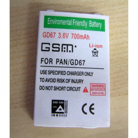 Bateria Li-Ion 700 mah Panasonic GD67/GD68 PANASONIC BATTERY  4.08 euro - satkit
