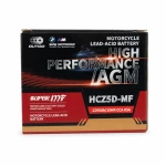 Batería Moto AGM 12V 5Ah OUTDO HCZ5D-MF - Compatible Yuasa YTZ7S-BS / GTZ7S / ETZ5L-BS