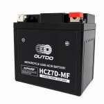 Batería Moto AGM 12V 6Ah OUTDO HCZ7D-MF - Compatible Yuasa YTZ7S-BS / GTZ7S / ETZ7S