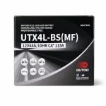 Batería Moto AGM 12V 4Ah OUTDO UTX4L-BS(MF) - Compatible Yuasa YTX4L-BS / GTX4L-BS / ETX4L-BS