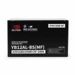 Batería Moto AGM 12V 12Ah OUTDO YB12AL-BS(MF) - Compatible Yuasa YB12AL-A2 / GS YB12AL-A2 / 12N12-4A-1 (flooded similar)