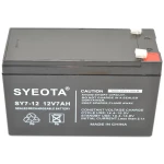 Batería Plomo Recargable 12V 7Ah SY7-12 para Alarmas, UPS y Más