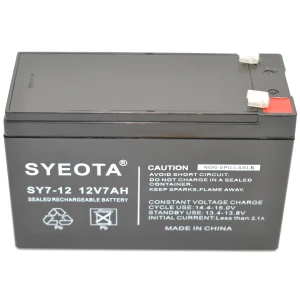 Batería Plomo Recargable 12V 7Ah SY7-12 para Alarmas, UPS y Más