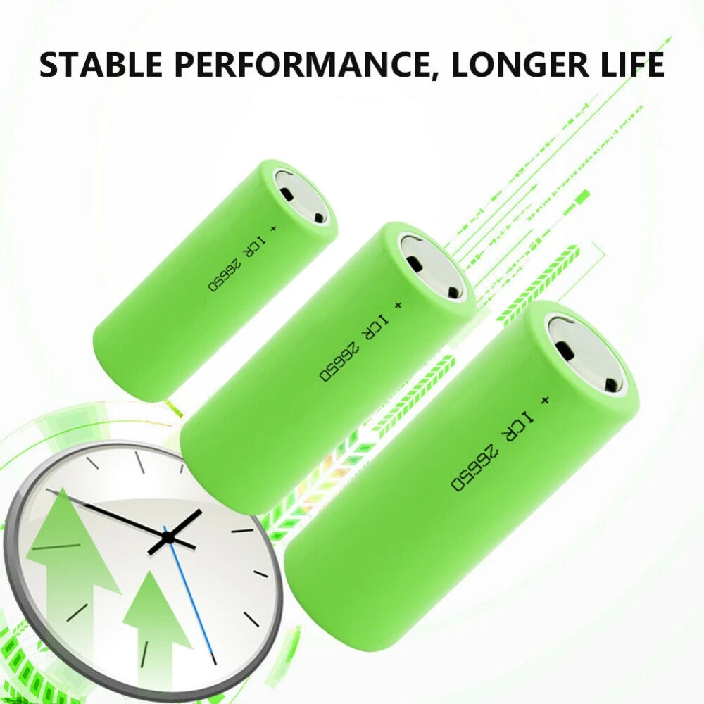 Bateria 26650 litio Li-ion para linterna y dispositivos electrónicos