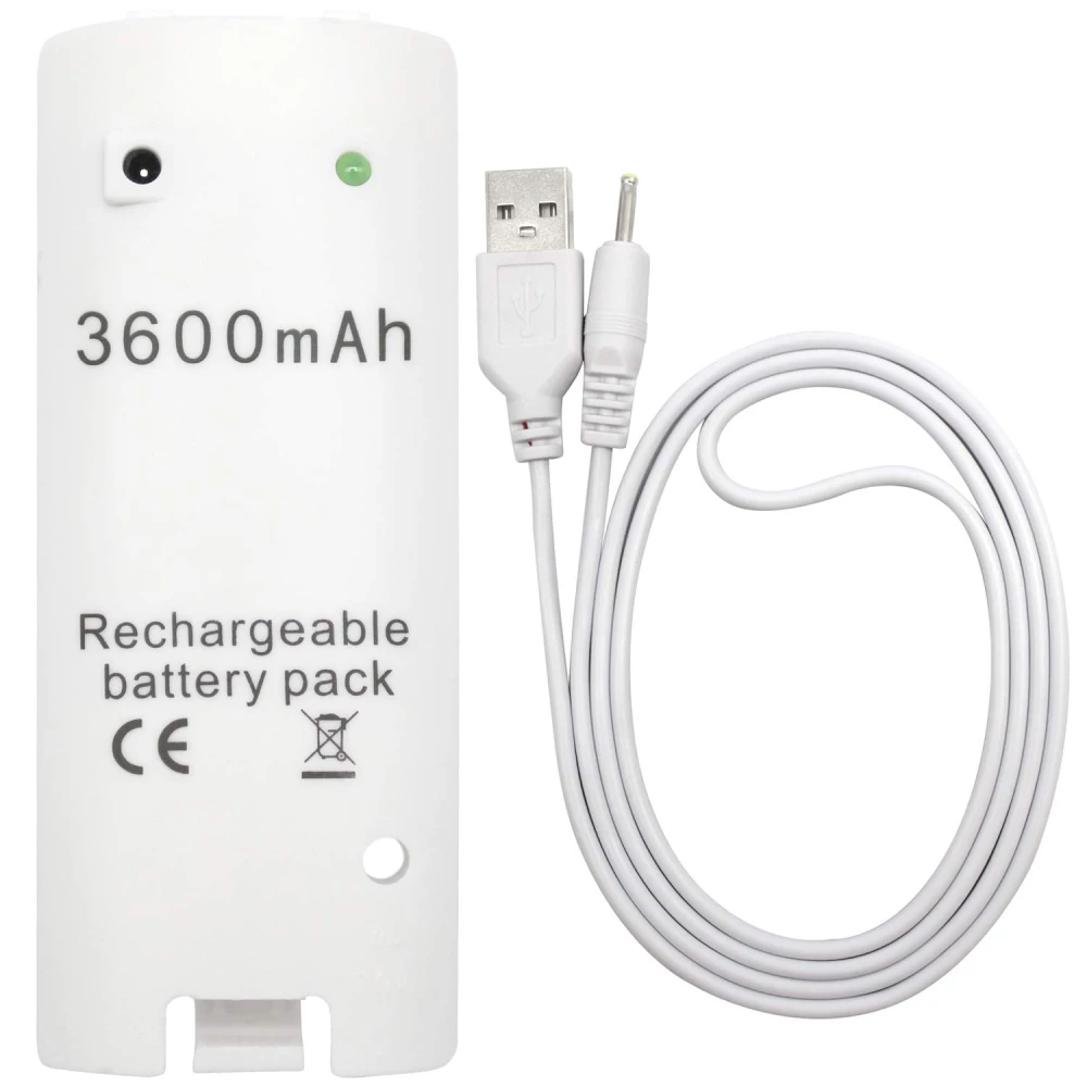 Batería recargable 3600mAh para mandos Wii - Potencia y duración