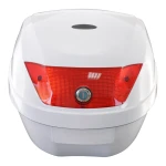 Baúl de moto universal 28L blanco - Maleta portacasco para 1 casco