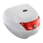 Baúl de moto universal 28L blanco - Maleta portacasco para 1 casco