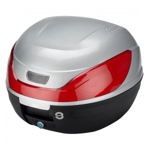 Baúl de moto universal 32L - Maleta para moto con portacasco y cerradura