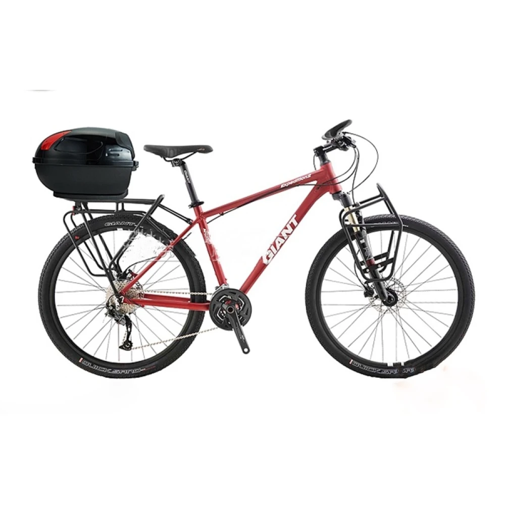 Baúl portacasco bicicleta 17L negro JZH-818 para 1 casco con cerradura