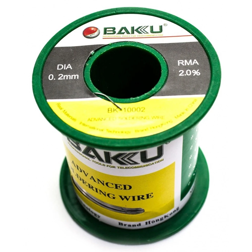 Bobina de estaño 0,2mm 100 gramos sin plomo para soldadura electrónica