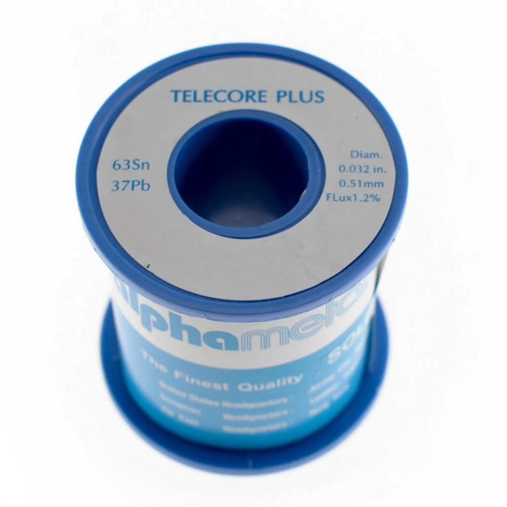 Bobina estaño 0,5 mm 400 gr para soldadura electrónica Alpha