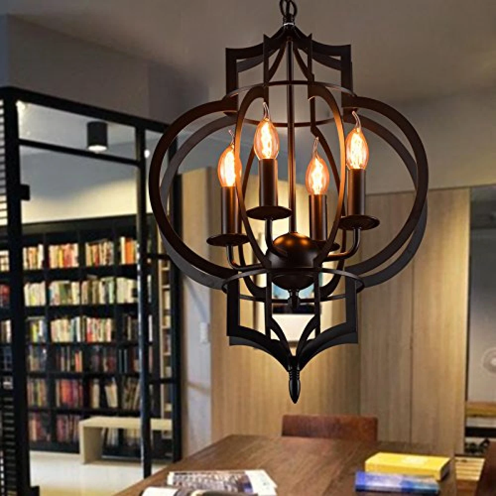 Bombilla Edison vintage C35 Vertical con filamento visible y base E14