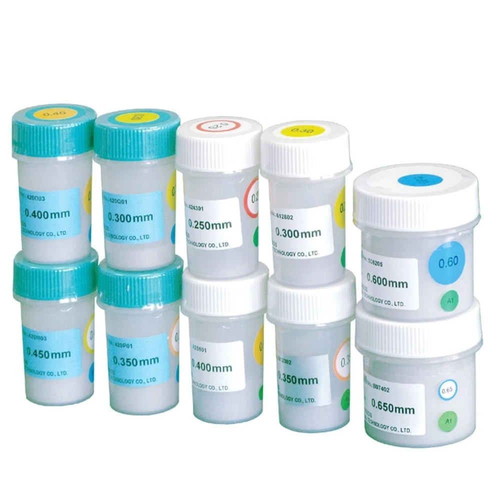 Bote bolas estaño con plomo 0,65mm 250.000 unidades para soldadura