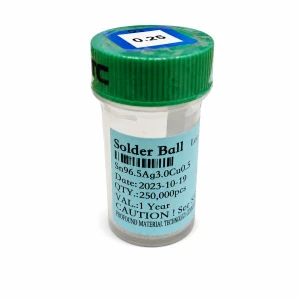 Bote bolas estaño sin plomo 0,25mm 250.000 unidades para soldadura BGA