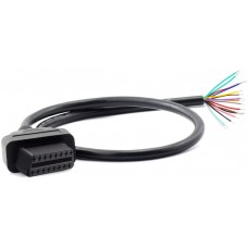 Obd2 Obdii 16pin Female Connector To Open Plug Cable 1m Extension Cable