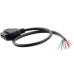 OBD2 OBDII 16Pin Female Connector to Open Plug Cable 1m Extension Cable