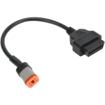 Cable adaptador Harley Davidson OBD1 4 pines a OBDII 16 pines para diagnóstico