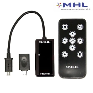 Cable Adaptador MHL a HDMI con Mando para Galaxy S2, S3, S4, S5, Note 2 y HTC One