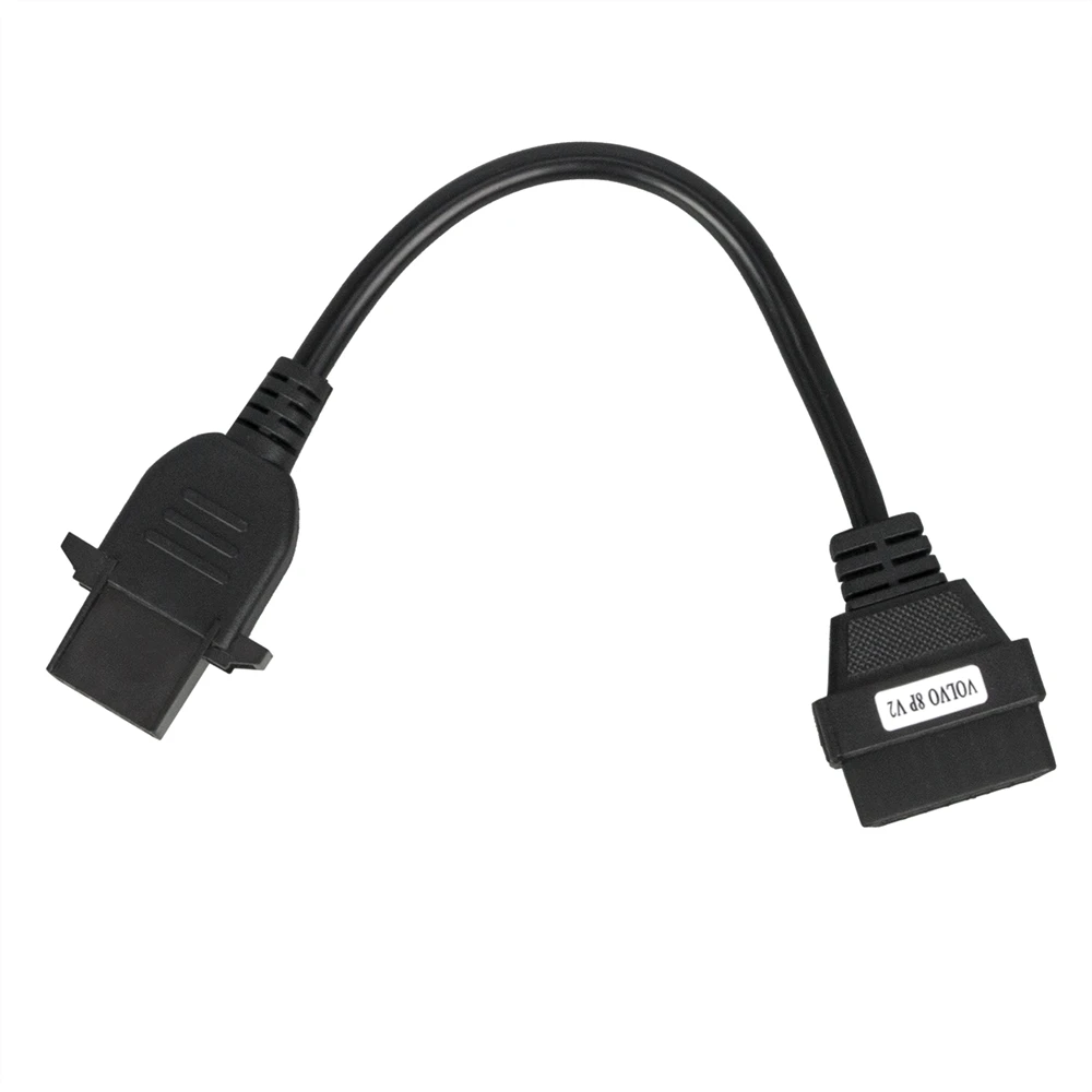 Cable adaptador OBD2 a 8 pines para diagnóstico en camiones Volvo