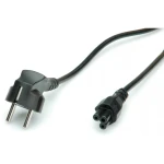 Cable alimentación schuko 1.8m C5 portátil con enchufe de 90 grados y conector recto