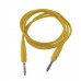 Cable de Prueba TL136 Banana Macho a Macho 4mm 14AWG de Silicona Color Amarillo